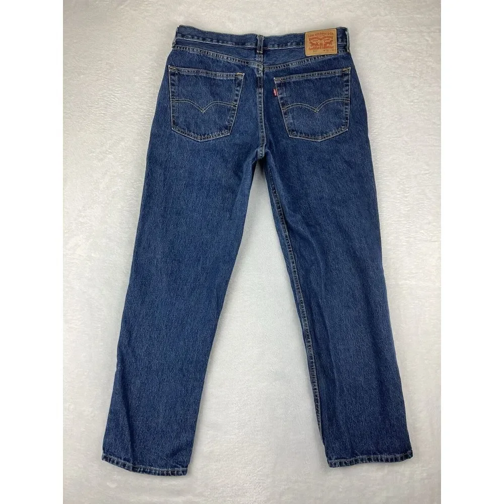 Levi's 550 Jeans‎ Mens Blue Mid Rise Size 36x32